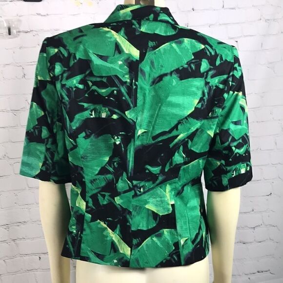 Vince Camuto 1/2 Sleeve Palm Leaf Blazer 10P EUC - Picture 4 of 6